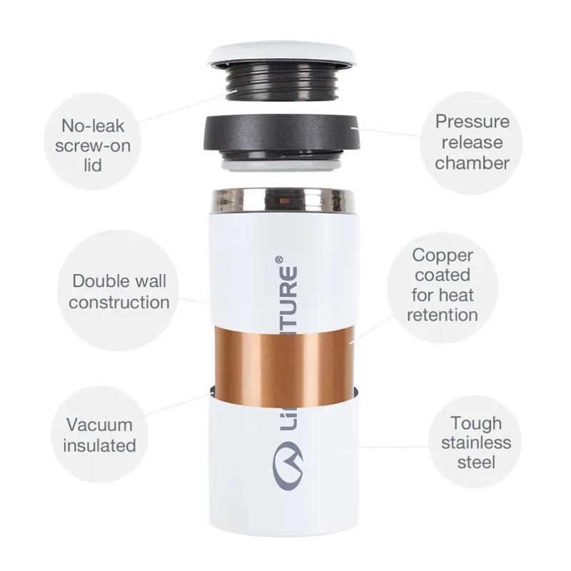 Lifeventure Thermal Mug 300ml - Matt Red-2